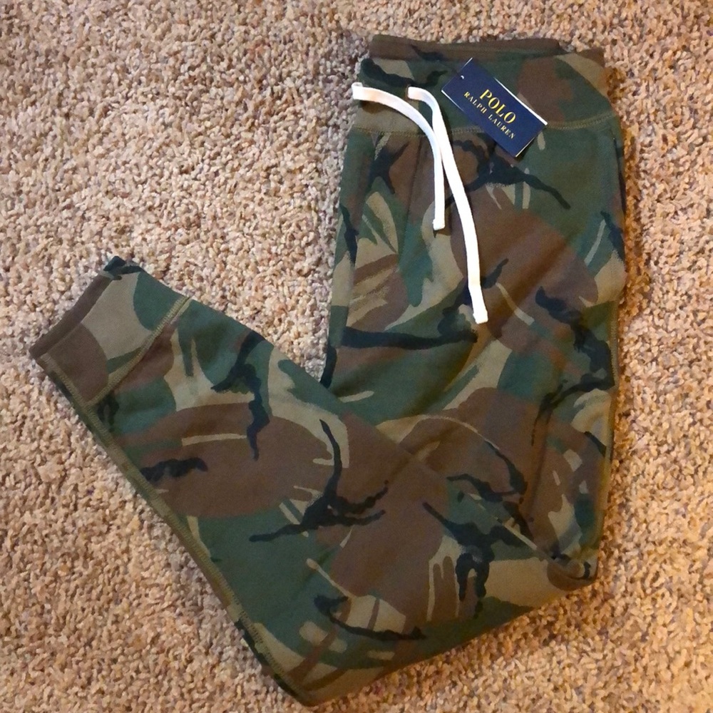 Polo Ralph Lauren Camo Mens Fleece Sweatpants - Picture 1 of 4